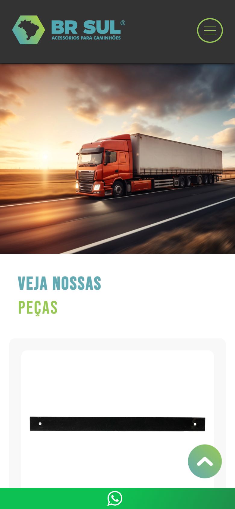 Site da BR Sul aberto no celular